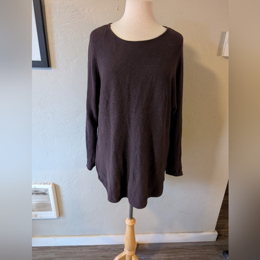 Michael Kors Oversized Sweater Size Zipper Slits Women's Sz L‎
